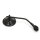 Custom Mirror round 4"10cm black E-mark, for 22mm handlebars