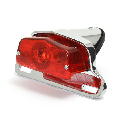 Lucas-Style Taillight OEM size, chrome, ECE