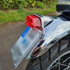 Lucas-Style Taillight OEM size, chrome, ECE