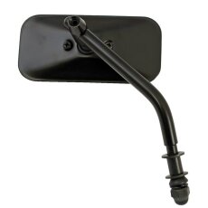 Mini Spiegel Oldschool Rectangle eckig schwarz