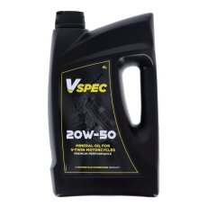 Motoröl 20W50 (mineralisch) Vspec 4 Liter für...