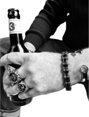 Armband Kettendesign Edelstahl breit