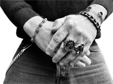 Armband Kettendesign Edelstahl breit