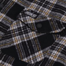 Roeg Blaze Flannell Hemd schwarz grau