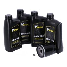 Ölwechsel Kit für Harley Twin Cam 99-17 (SYNT)...