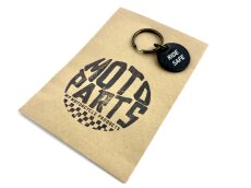 Keyring leather Roundtab black