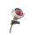 Motone "Eldorado" LED taillight - silver shot blast - with fender mount, ECE