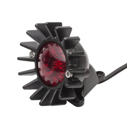Motone "Big Fin" LED tail light black with fender mount, ECE