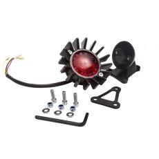 Motone "Big Fin" LED tail light black with fender mount, ECE