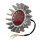 Motone "Big Fin" LED tail light sand blast with fender mount, ECE