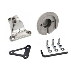 Motone Fender Mount Kit polished for round taillights,...