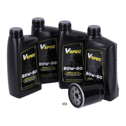 Oil change kit for Harley Evolution (MIN) FLT, FLH Touring 86-98, 4 liters