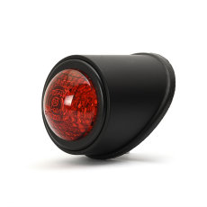 Single Tail Rücklicht LED Schwarz / Rot, ECE