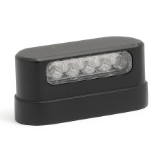 Kennzeichenbeleuchtung LED schwarz, metall ECE 