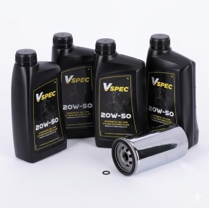 Ölwechsel Kit für Harley Evolution (SYNT) Dyna 91-98, 4 Liter