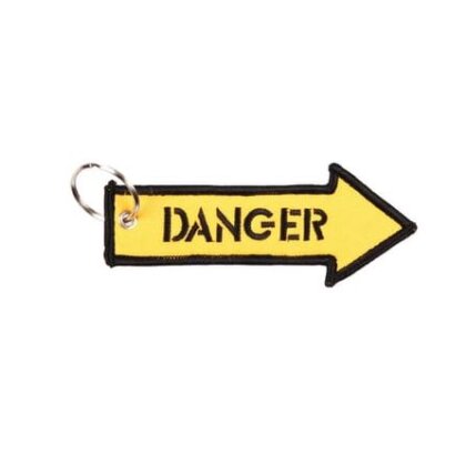 Keychain "Danger", yellow