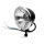 4,5" oldschool Bates style headlight black/chrome, ECE
