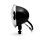 4,5" oldschool Bates style headlight black/chrome, ECE