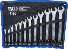 Inch open and box end wrench set 12PC
