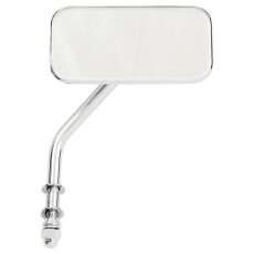 Mini Mirror Oldschool Rectangle Chrome