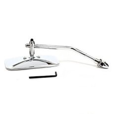 Mini Mirror Oldschool Rectangle Chrome