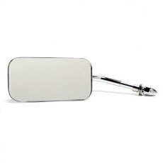 Mini Mirror Oldschool Rectangle Chrome