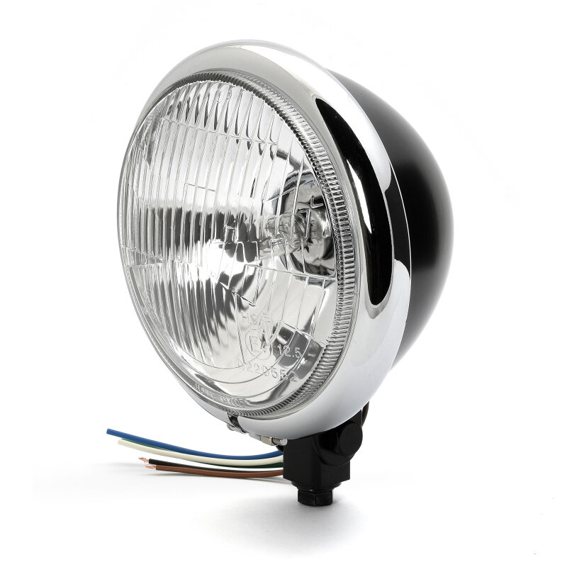 Chopper Style Motorcycle Bottom Mount Bates Style Headlamp – 5 3/4