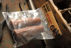 Old style grips brown 1 inch