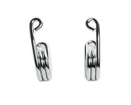 3 Hairpin Spring Solo Seat Chrome - left and right (2 pcs.) Hairspring