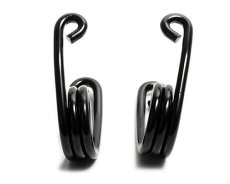 3" Hairpin Spring Solo Seat Black - left and right (2 pcs.) Hairspring