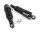Black custom shocks to lower the bike 11" (28 cm)