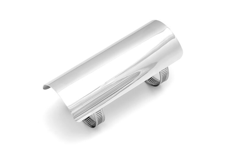Heat Shield for pipes and exhaust with 2-¼ inch chrome, 19,95 €