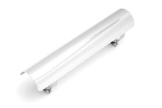 Heat Shield for 1-¾", 45 mm exhaust, 254 mm long, Chrome