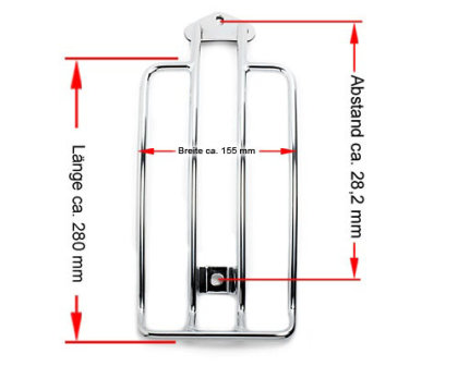 Luggage Rack Chrome - Harley Sportster up to 03
