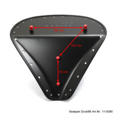 Solo Sitz Wide Schwarz extra flach