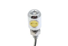 License Plate Light Mini LED Screw chrome, ECE