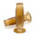 Barrel Style Griffe transparent braun 22mm